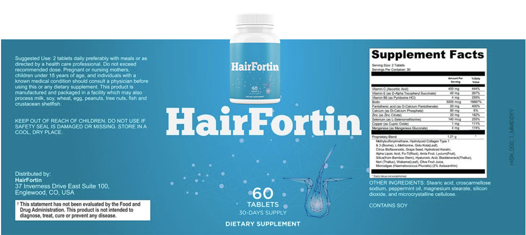 HairFortin Supplement Fact